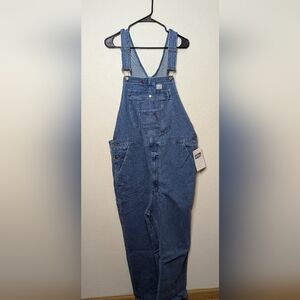 NWT Hisea Men's Denim Bib Overalls Size 42x30